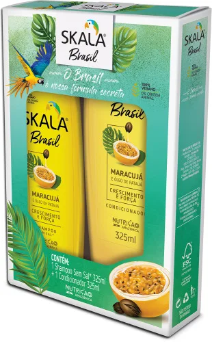 Kit Skala Sh Cond 325ml Maracuja - SKALA - Higiene E Beleza