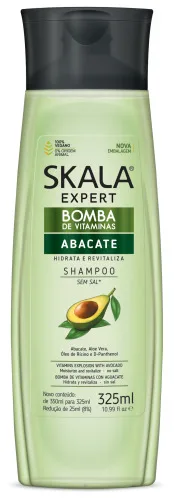 Shampoo Skala 325ml Bomba De Abacate - SKALA - Higiene E Beleza
