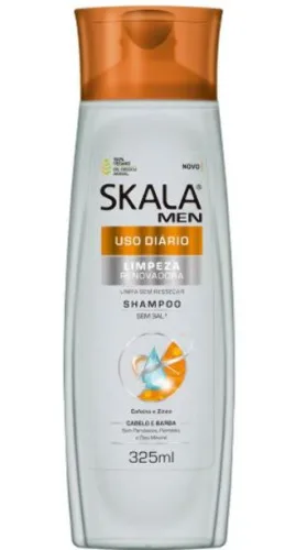 Shampoo Skala 325ml Uso Diario For Men - SKALA - Higiene E Beleza