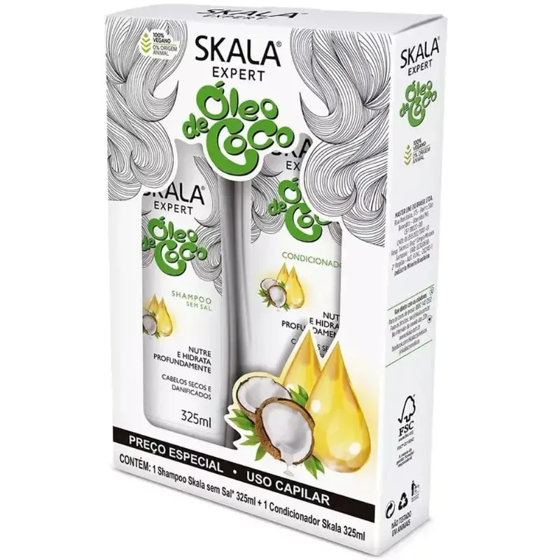 Shampoo+Condicionador Skala Óleo de Coco