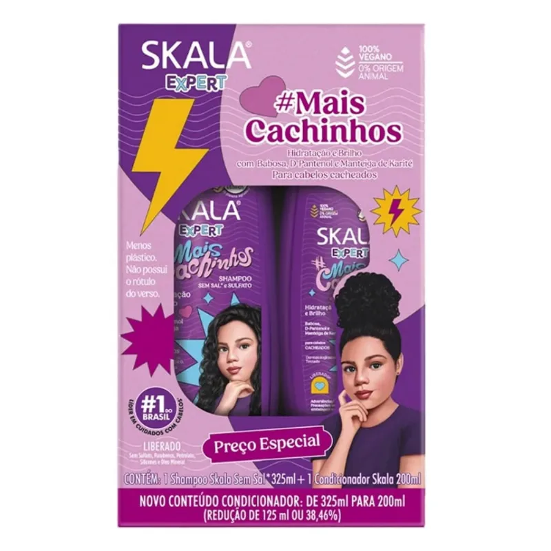 Kit Mais Cachinhos Skala Mais Cachinhos 325ml + 200ml