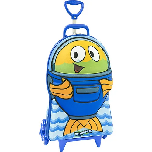 Mochila De Carrinho Max Toy Peixonauta Azul - MAX TOY