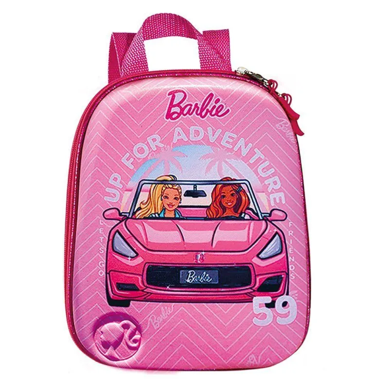 Mochila Infantil Costas Com Alças Ajustáveis Menina 3+ Barbie Conversível Tamanho P Cor Rosa - Max Toy - Papelaria