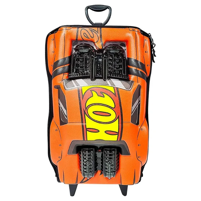 Mochila de Rodinhas 3D Maxtoy HW Night Shifter Laranja