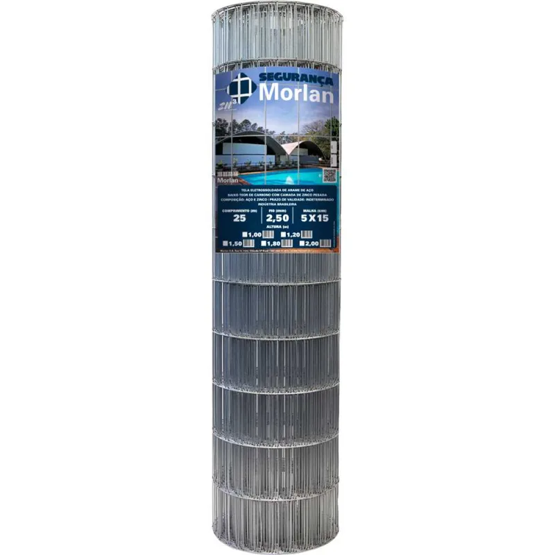 Tela Soldada 1,2 Metro Malha 15x5CM - Morlan - MORLAN - Construção Civil