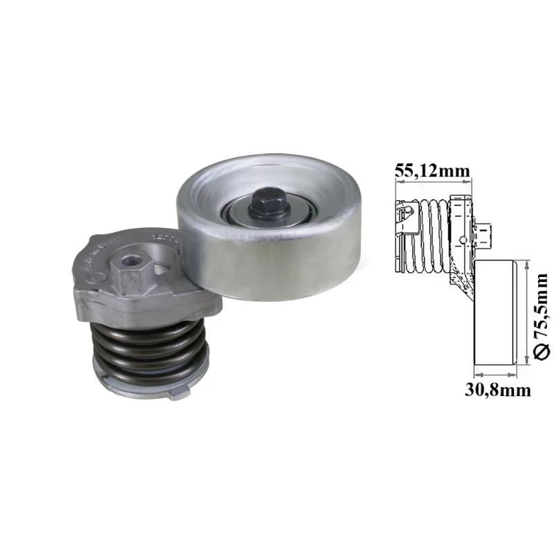 Tensor Correia Alternador Gol Parati 1.0 8V 16V Com Direção Hidráulica Zen