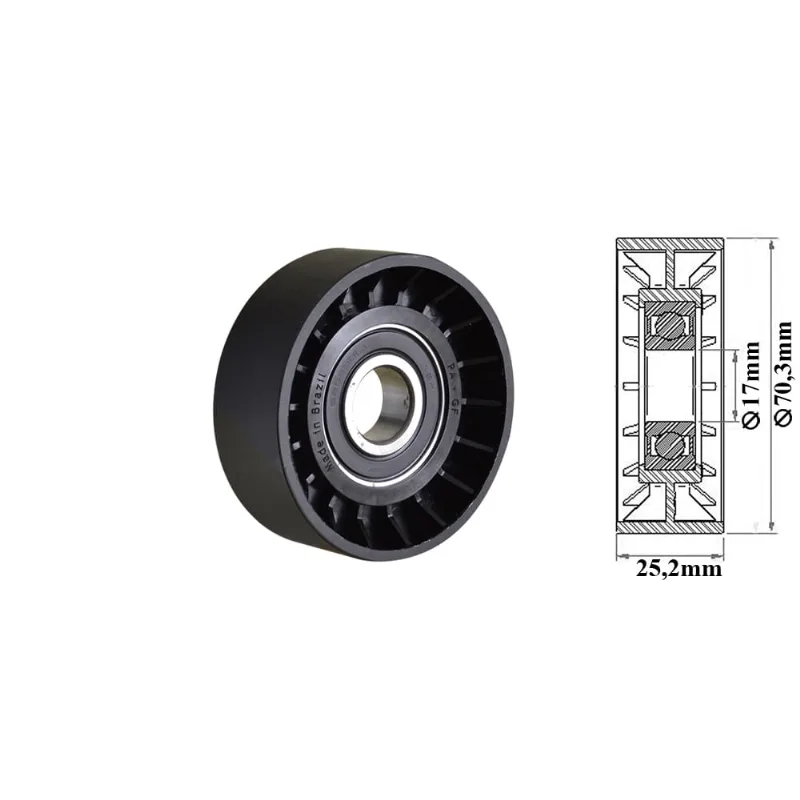 Tensor Correia Alternador Audi A3 99/00 Astra Zafira 98/ Amarok 2.0 16V 10/ Zen
