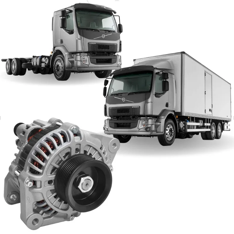 Alternador Volvo VM270 VM220 VM330 VM310 VM220 2006 até 2022 60A 24V Zen