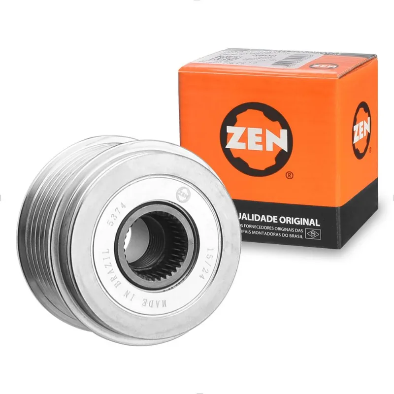 Polia Roda Livre MV Alternador Gol S10 Saveiro Voyage Frontier 6PK ZEN 5374 Zen