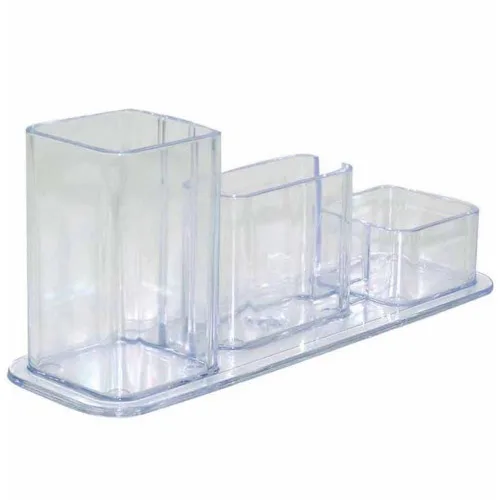 Porta Lapis Clips/cartao Cristal - CRISTAL - Papelaria
