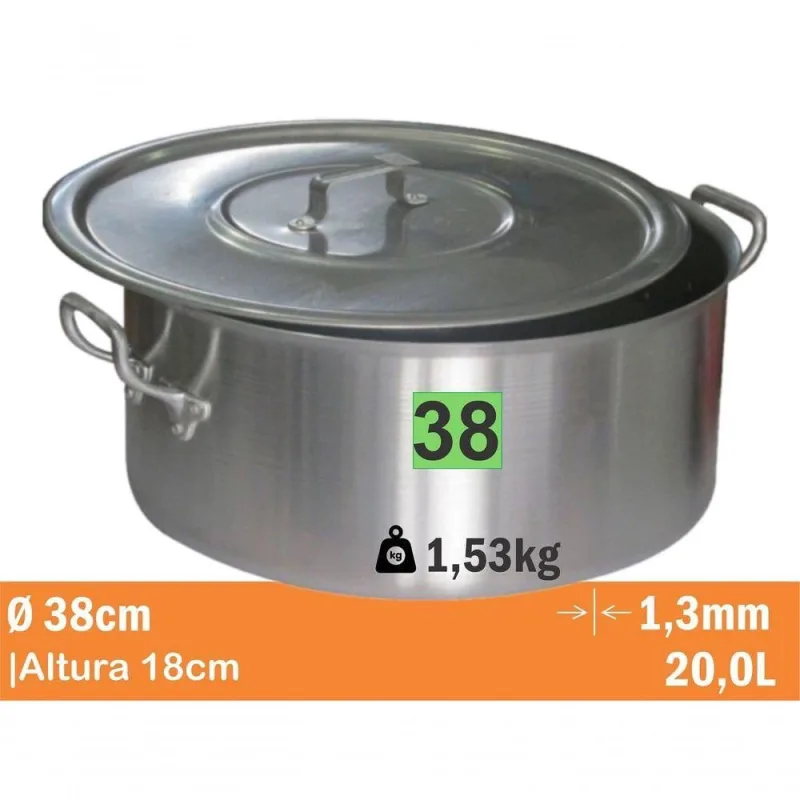 Cacarola Standard Nr 38 20,0L Real 9138 - OUTRAS MARCAS - Utilidades Domesticas