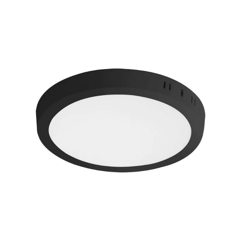 Painel De Led Redondo Sobrepor 18w Preto Bivolt Taschibra 4000k Luz Neutra - TASCHIBRA