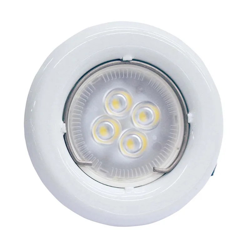 Spot Fixo para lâmpada LED GU10 autovolt 3000K SP14 branco Taschibra - TASCHIBRA