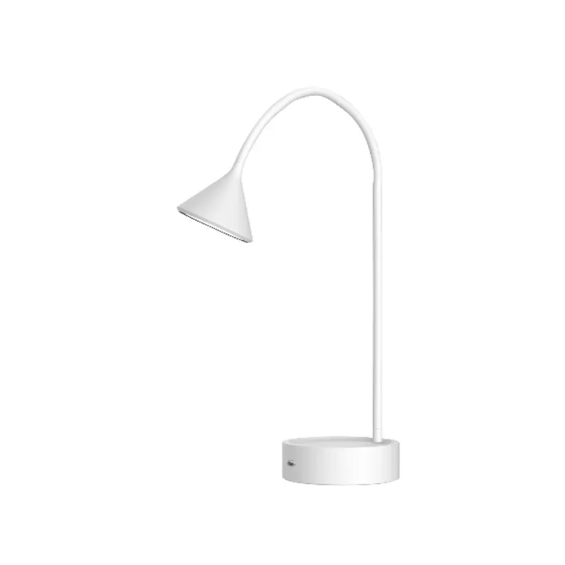 Luminária de mesa Taschibra 7W autovolt 6500K branca TLM Penélope base branca