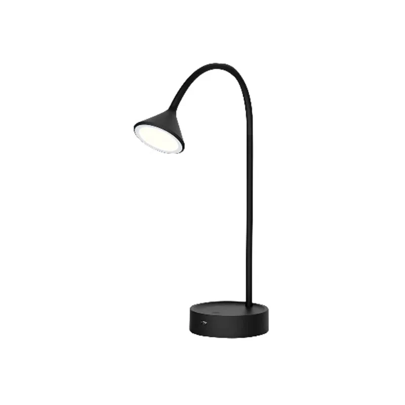 Luminária de mesa Taschibra 7W autovolt 6500K branca TLM Penélope base preta