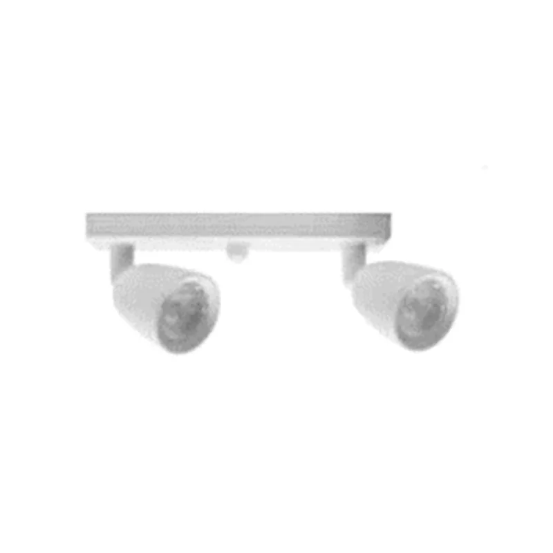 Spot de LED Taschibra direcionável 2 lâmpadas 4W 3000k amarela base branca - TASCHIBRA