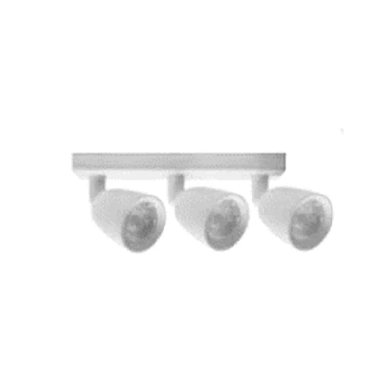 Spot de LED Taschibra direcionável 3 lâmpadas 4W 3000k amarela base branca - TASCHIBRA