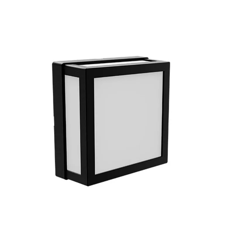 Arandela LED Quadrada Yapi Taschibra Preta 3000K 10W