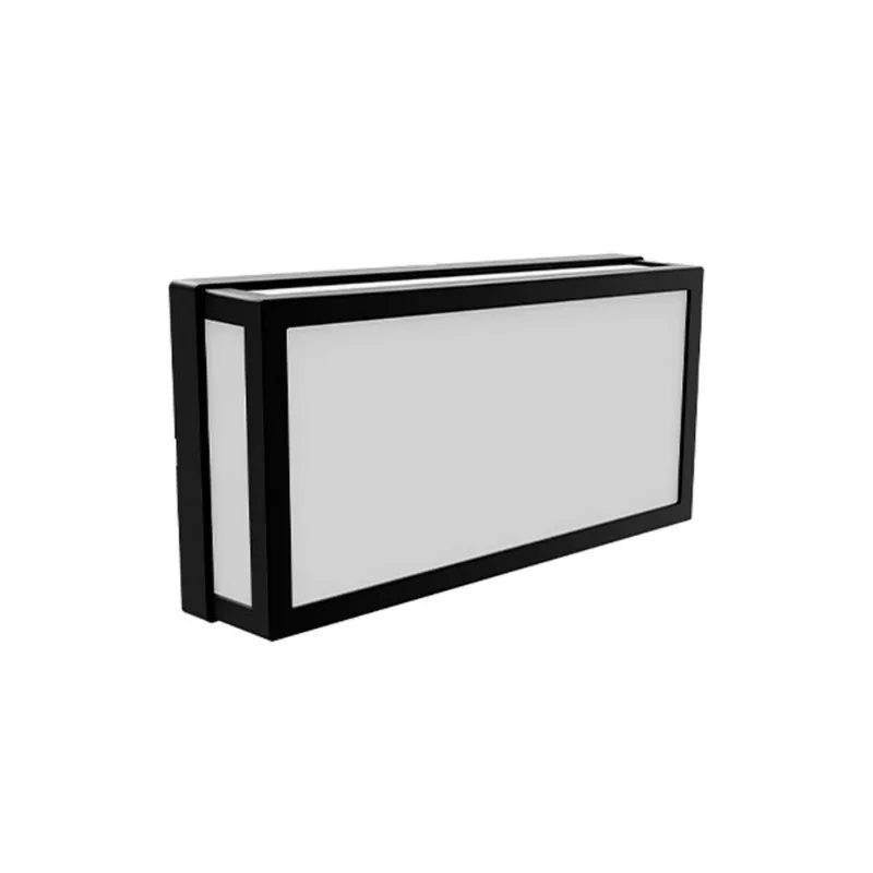 Arandela LED Retangular Yapi Taschibra Preta 3000K 15W