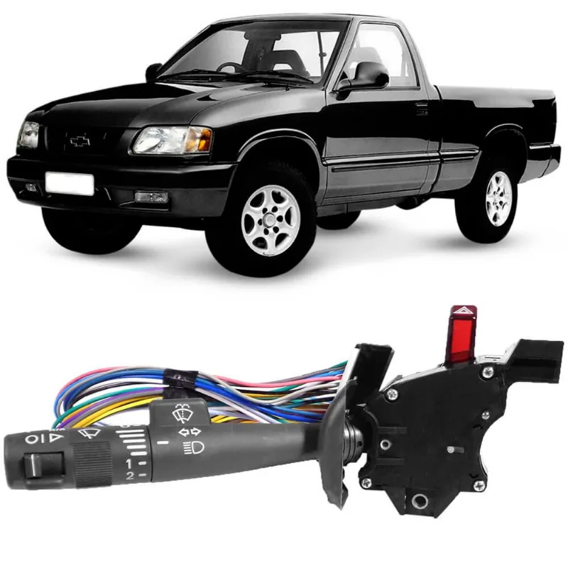 Chave Seta S10 94 a 2000 C/ Comutação Do Farol Alto e Baixo