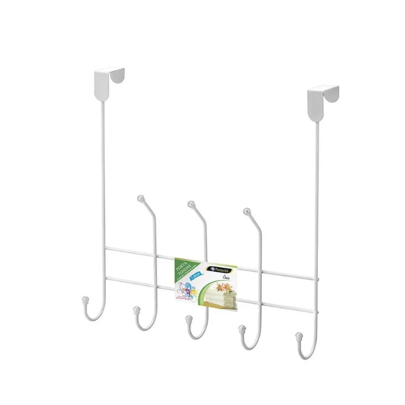 Cabide Com 8 Ganchos Para Porta Branco Cód. 5086