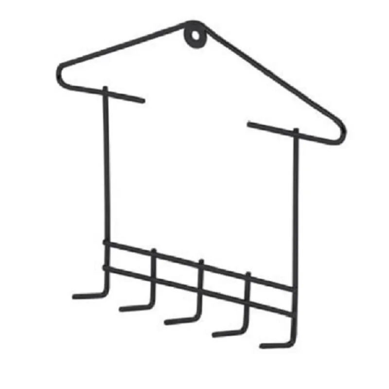 Porta Chaves Suporte Preto com 5 Ganchos Decoração Organização Casa - Passerini - Pet Shop