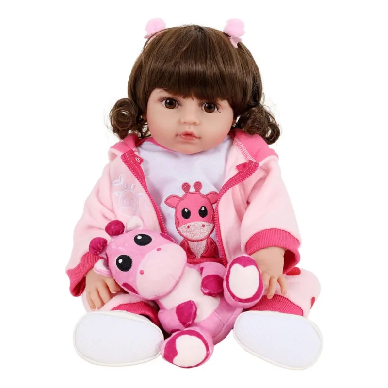 Bebê Sweetie Reborn Girafinha Especial Exclusiva Acessórios