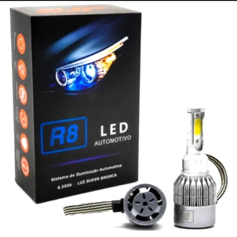 Kit Lâmpada LED JR8 R8 Headlight H27 6500K JH0R8H27 (MP)