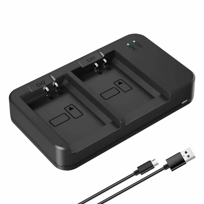 Carregador Bateria Sony Séries Np-f Duplo Indicativo Leds Entrada Usb