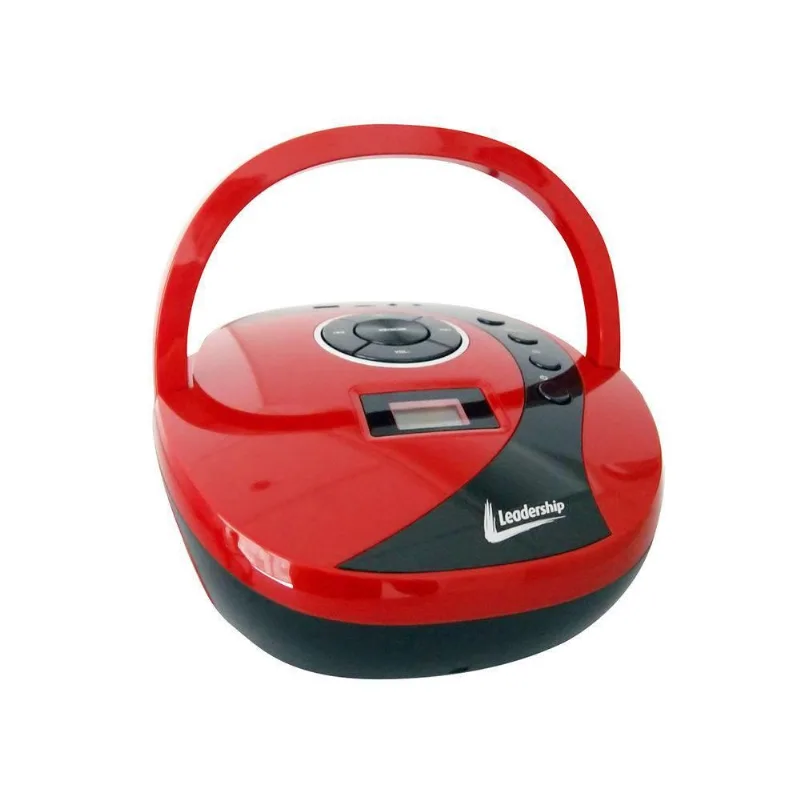 Mini System Boombox Mp3 Vermelho Bivolt - Leadership - LEADERSHIP