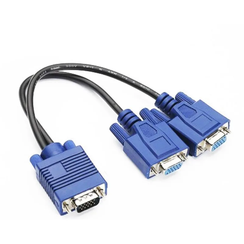 Cabo Vga Em Y Para Monitor - 1 Vga (macho) X 2 Vga (fêmea)