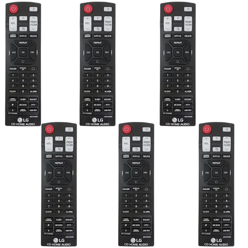 Kit 6 Controles Mini System Lg Cl65, Oj98, Ck99 Akb74955362