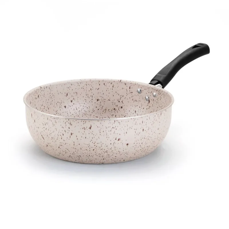 Frigideira Alegrete Work Colore Antiaderente Bege 24cm - Alegrete