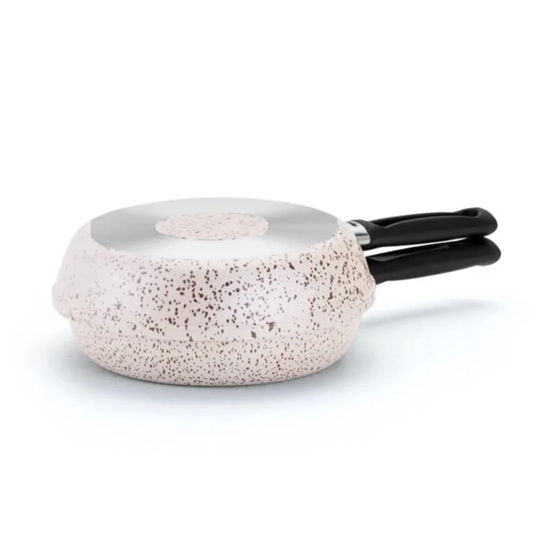 Omeleteira Alegrete Colore Stone AntiaderenteBege 18cm - Alegrete - Utilidades E Casa