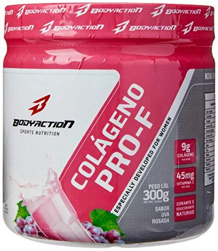 Colageno Clinical Skin Uva 300g - BODY ACTION - Higiene E Beleza