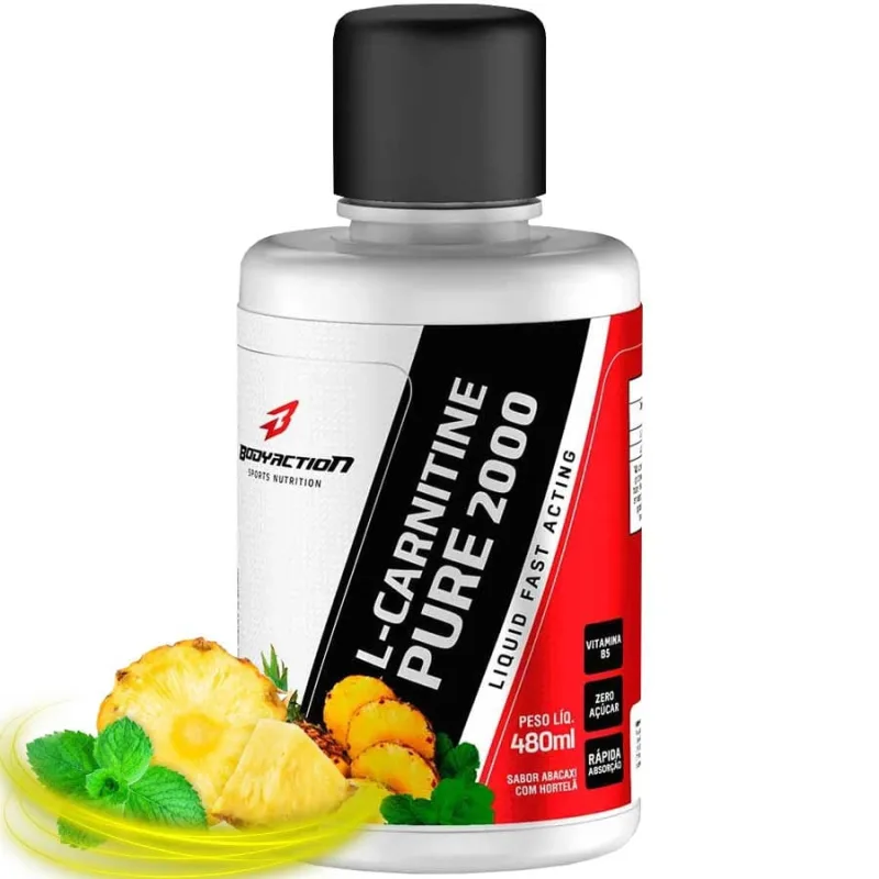L-Carnitina 2000 Liquida 100% Pura com 480mL Body Action - Bodyaction - Suplementos Alimentares