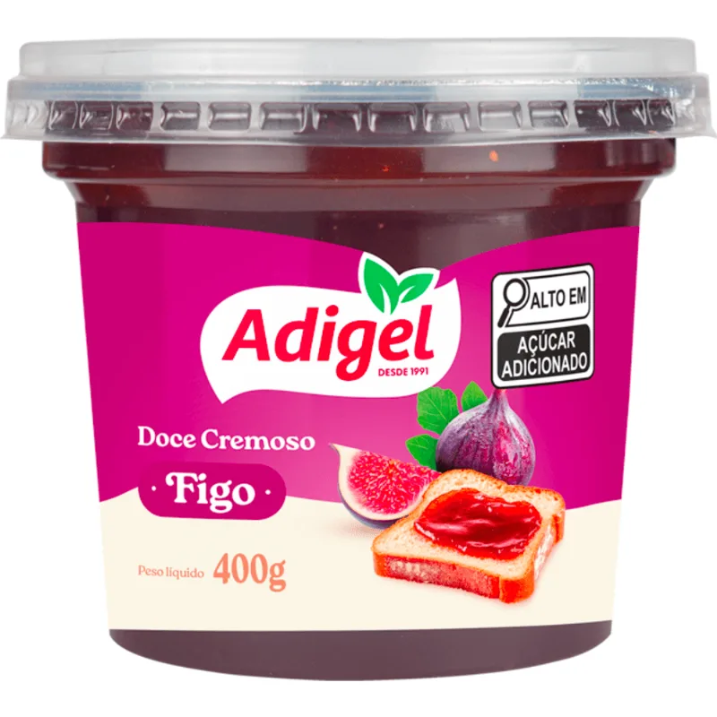 Doce Cremoso Adigel Figo 400g