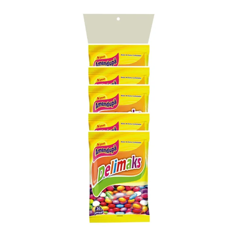 Bala de Goma Delicado Delimaks Cartela 30g c/5 - Amendupã