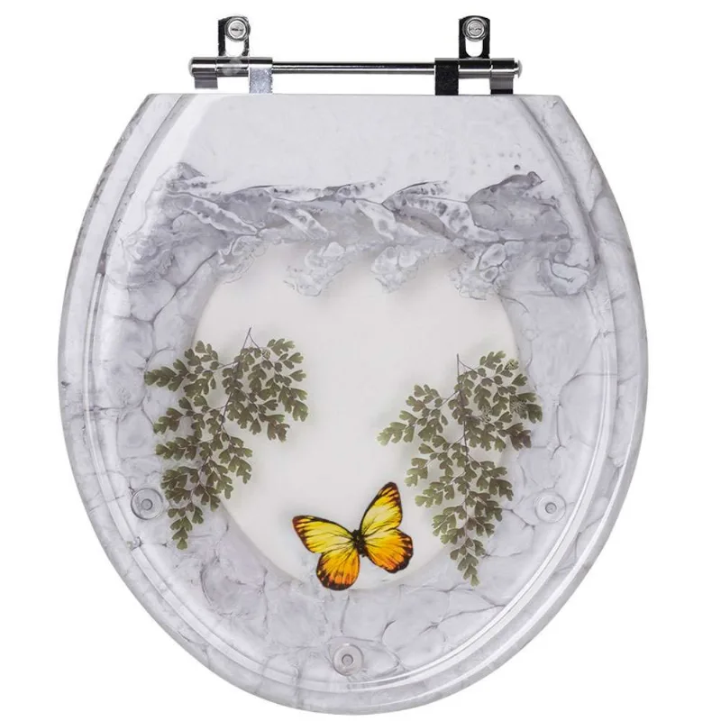 Tampa De Vaso Acrilico Decorada Borboleta Zip Para Vaso Incepa