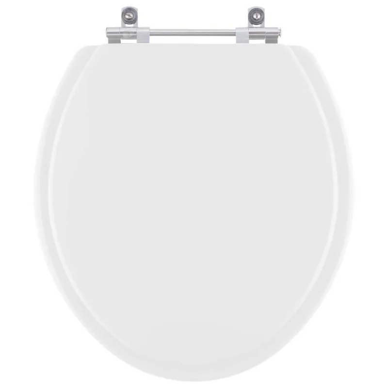 Tampa De Vaso Sanitário Poliéster Oriane Branco Para Bacia Ideal Standard