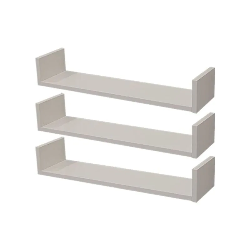 Prateleira Kit 3 U 70 X 20cm MDP Fixação Suporte Invisível Organizador Sala Branco Mercado - OUTRAS