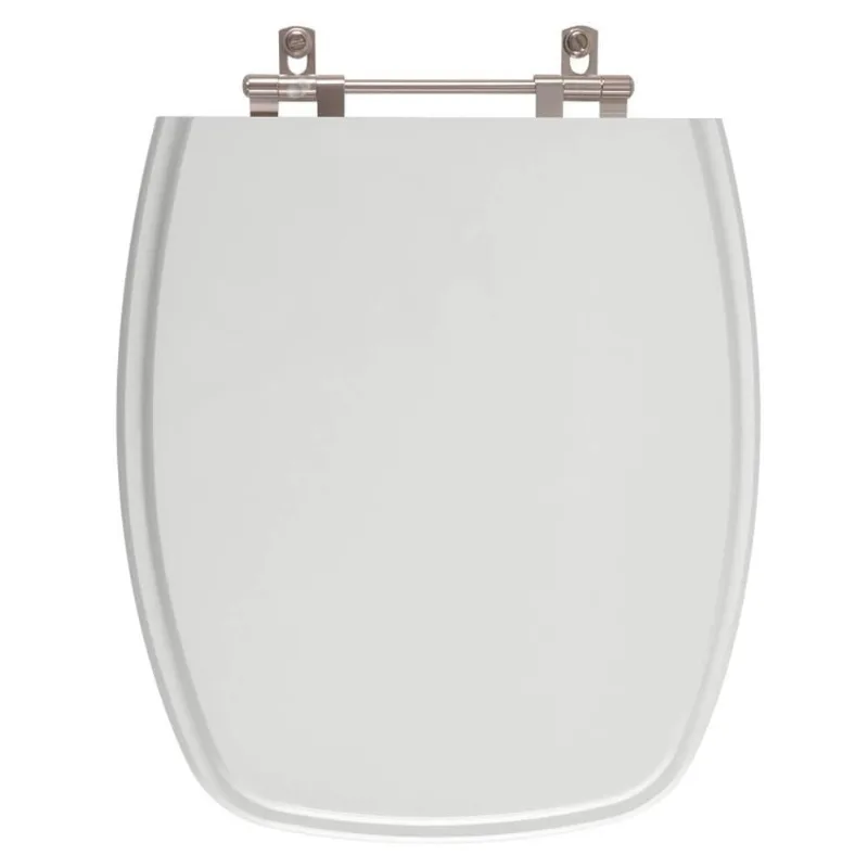 Assento Sanitario Poliester Stylus Cinza Prata Para Vaso Celite