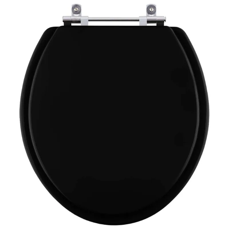 Assento Sanitário Convencional / Oval Preto Para Vaso Celite