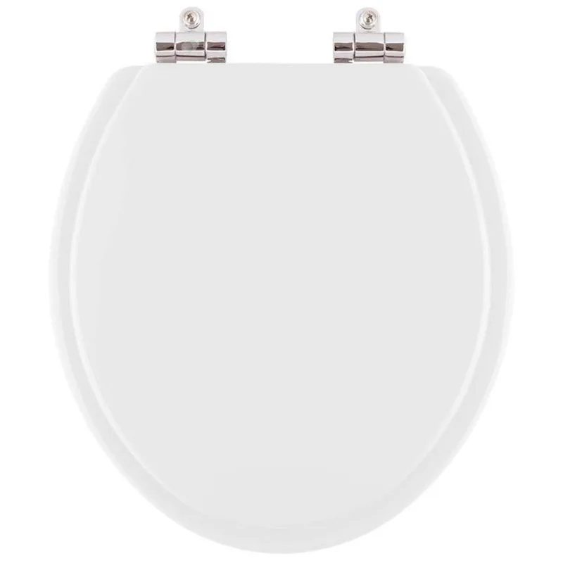 Assento Sanitário Poliester Soft Close Contemporary Branco Para Vaso Hervy