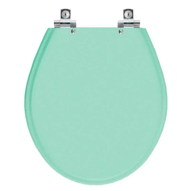 Assento Sanitário Soft Close Carina Verde Claro Para Vaso Ideal Standard
