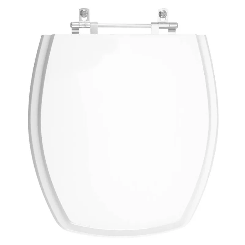 Assento Sanitário Poliéster Hawaii Branco Para Vaso Mondialle