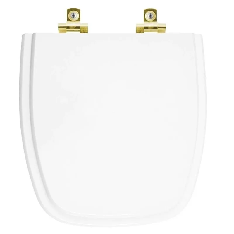 Assento Sanitário Soft Close Fit Branco Para Vaso Celite Com Ferragem Dourada - OUTRAS - Casa E Construção