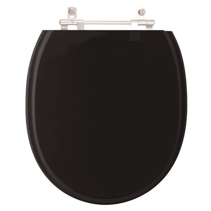 Assento Sanitário De Ville Ébano (preto) Para Vaso Deca