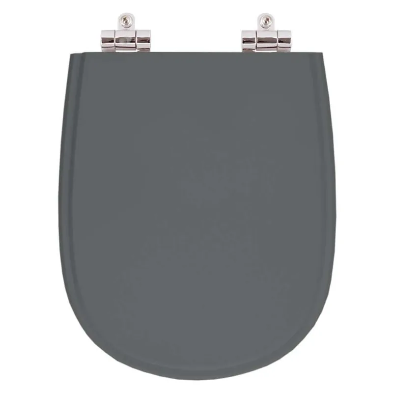Assento Sanitario Poliester Com Amortecedor Paris Cinza Quartzo Para Vaso Ideal Standard