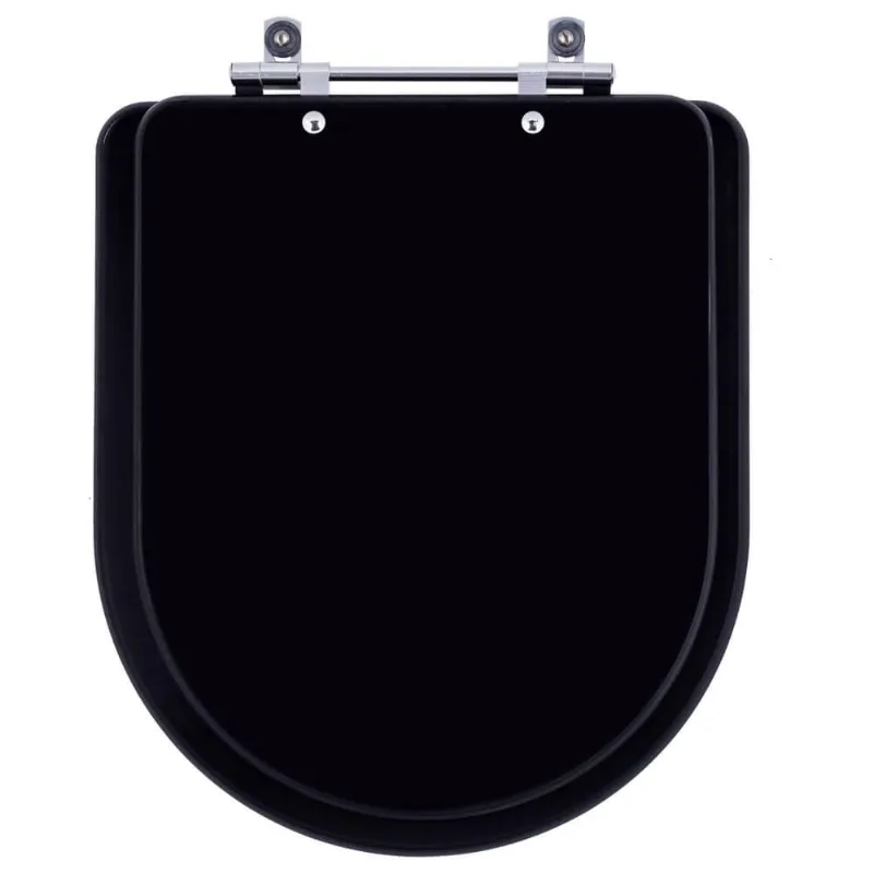 Assento Sanitário Link Preto Fosco Para Vaso Deca